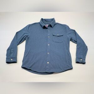 PGA Tour Men's Slate Blue Long-Sleeve Button-Down Shirt